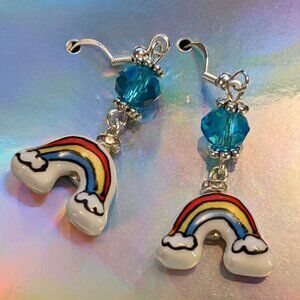 Ceramic Rainbow Earrings